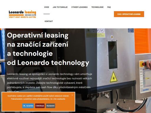 operativní leasing od leonardo leasing ve spolupráci s leonardo technology vám umožňuje efektivně využívat nejnovější značící technologie bez nutnosti velkých jednorázových investic. získejte technologické vybavení, které potřebujete, a zlepšete své cash flow díky předvídatelným měsíčním nákladům.