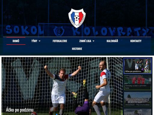 oficiální web fotbalového klubu - sokol kolovraty - novinky, výsledky zápasů, rozpis, fotky, videa a zajímavosti...
