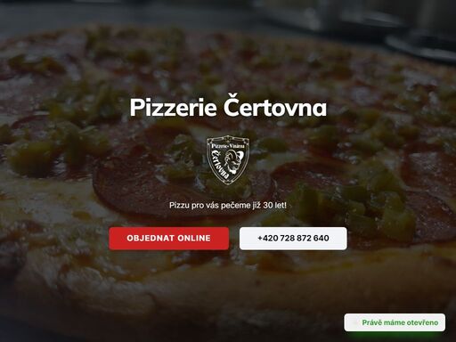 pizzerie čertovna zajišťuje i rozvoz jídel. rozvoz jídla si můžete objednat online nebo po telefonu.