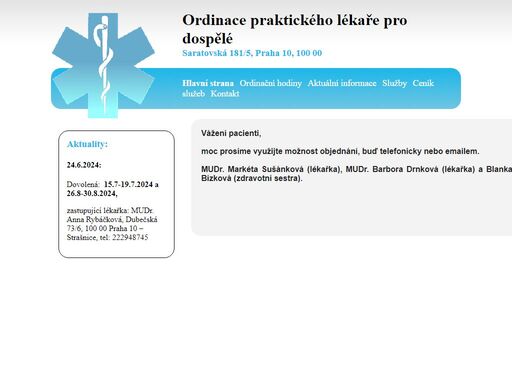 www.ordinacesaratovska.cz