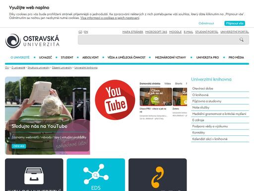univerzitní knihovna ou - oficiální internetové stránky ostravské univerzity.