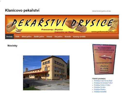 www.pekarnadrysice.cz