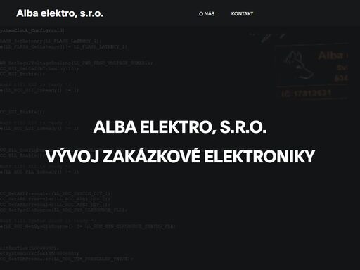 alba elektro, s.r.o, zakázkový vývoj elektroniky