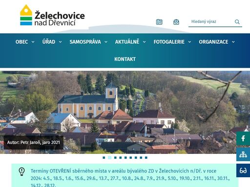 oficiální stránky obce želechovice nad dřevnicí