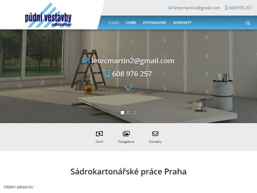 půdní vestavby, plovoucí podlahy a minerální podhledy praha