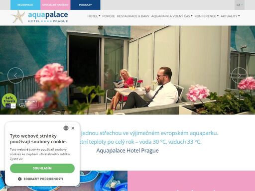 rodinný & wellness hotel praha: aquapalace hotel je součástí areálu aquapalace praha, který je největším zastřešeným středoevropským aquaparkem