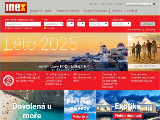 nejlepší exotická, pobytová a poznávací dovolená