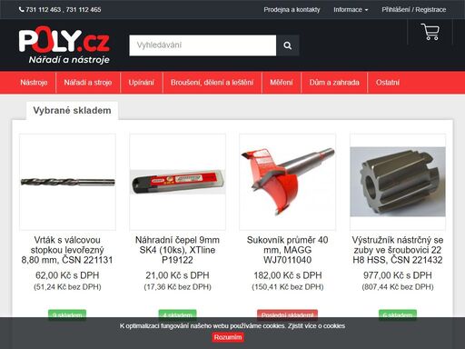 obchod a e-shop s nářadím a nástroji