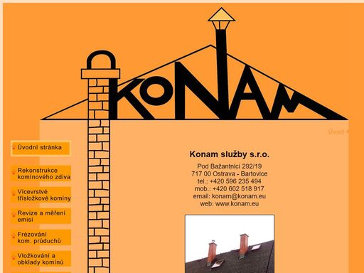 frézování komínů, vložkování, kominictví