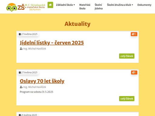 základní škola marie curie-sklodowské a mateřská škola jáchymov, příspěvková organizace