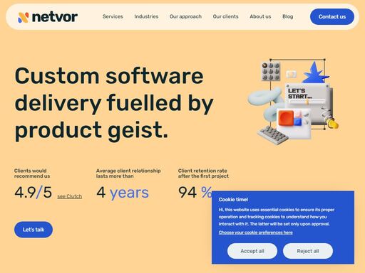 custom software and digital product development, from poc to full-scale solutions for established companies. turning ideas into reality.