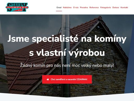 stavby, komíny a ostatní odborné služby.