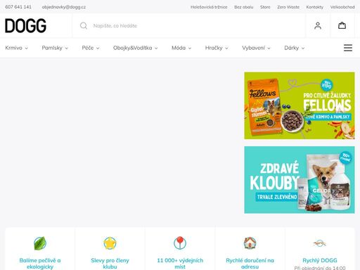 kvalitní a eko chovatelské potřeby pro psy