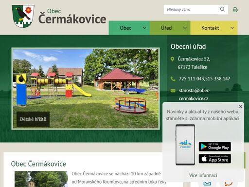 oficiální stránky obce čermákovice