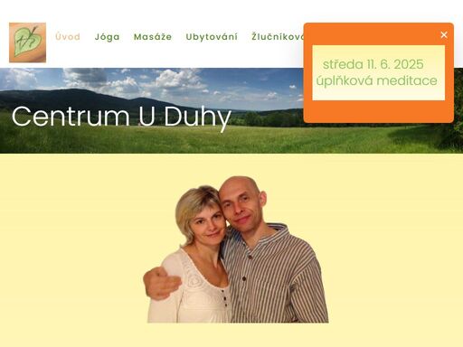 centrum u duhy: jóga, čchi kung, žlučníková kůra, orgánová sestava, meditace, masáže, ubytování ...