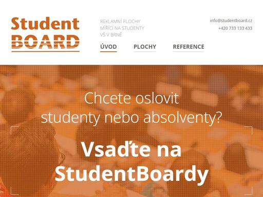 reklamní inboardy v prostorách kolejí, menz a univerzit v brně