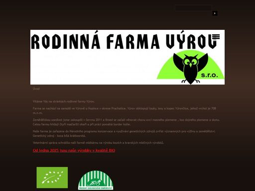 rodinná farma výrov