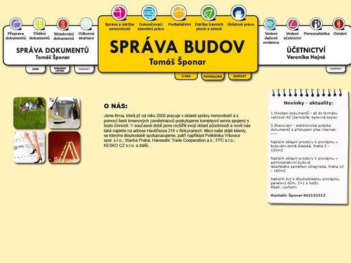 tomáš šponar | správa budov