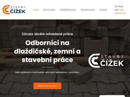 stavební firma s více než 20 lety zkušeností, poskytující komplexní stavební a zemní práce na jižní moravě. naše práce staví na pečlivosti, spolehlivosti a individuálním přístupu k zákazníkům. ať už se jedná o stavbu domu, výkopové práce, nebo pokládku dlažby, náš tým je připraven splnit vaše očekávání s maximálním důrazem na kvalitu.
