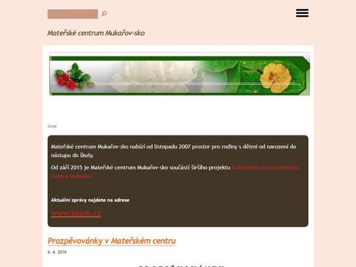 mateřské centrum, mukařov-sko, mukařov, srbín, žernovka, babice, říčany, jevany, louňovice, svojetice centrum setkávání maminek, rodičů a prarodičů a jejich ratolestí z mukařova, srbína, žernovky a okolí