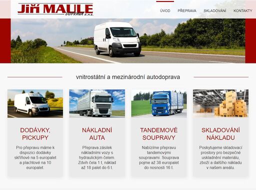 přeprava materiálu, zboží a dalšího nákladu. expresní přeprava menších zásilek.