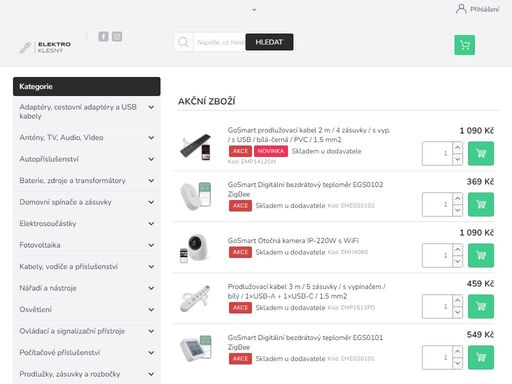vítejte na našem e-shopu. naše firma má tradici již přes 25 let, kdy se specializujeme na velkoobchodní i maloobchodní prodej. 
naše prodejna se nachází v centru zlína, na ulici kvítková čp. 4323. najdete u nás kompletní elektromateriál, ale i interiérové a venkovní svítidla, různé typy světelných zdrojů, venkovní i…