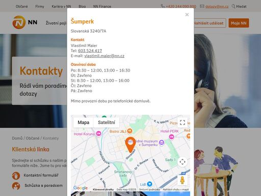 pobočka slovanská 3240/7a, šumperk. na našich obchodních místech jsme i nadále připraveni řešit požadavky klientů.