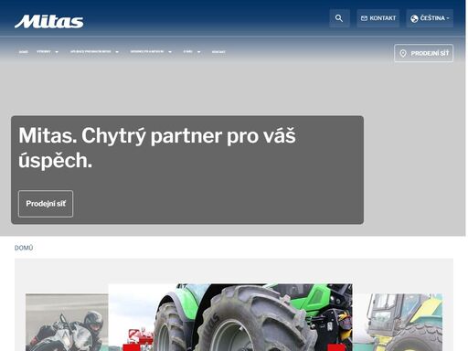 mitas je významnou evropskou značkou pneumatik pro zemědělské, stavební a průmyslové stroje, motocykly a další speciální segmenty.