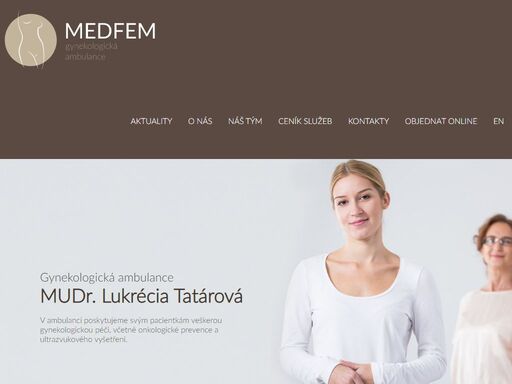 v ambulanci poskytujeme svým pacientkám veškerou gynekologickou péči, včetně onkologické prevence a ultrazvukového vyšetření.