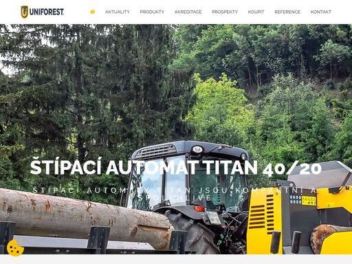 uniforest - výroba a prodej lesnických strojů, navijáků, stípačů, ramen, okružních pil. prodej lan, řetězů, kluzáků, seker. certifikace ce, technický průkaz. akreditovaný dovozce b agro březová s.r.o.
