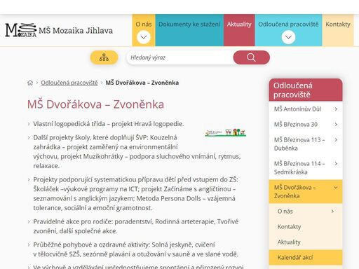 mš dvořákova – zvoněnka
