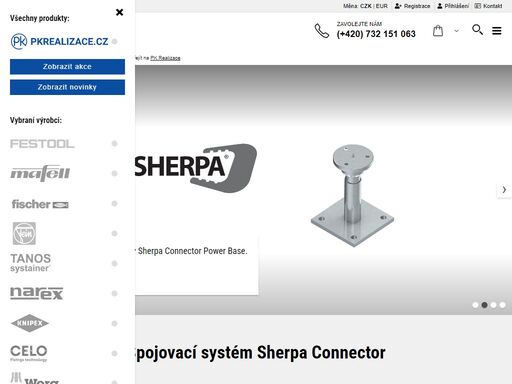 sherpa connector je spojovací systém na principu rybinových spojů, který tvoří dvě hliníkové destičky. ideální na trámy či stavby ze dřeva. spoje lze rozebrat.
