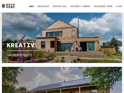typové domy od architektů, nízkoenergetické domy