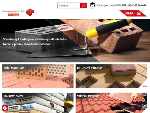 prodáváme stavebniny v plzni a okolí. stavebniny libušín mají široký sortiment stavebních materiálů pro vaši stavbu. podívejte se na naši nabídku.