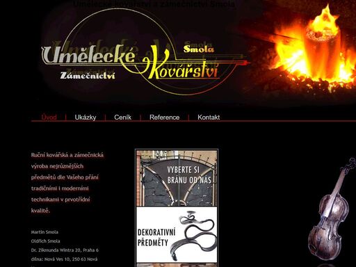 umělecké kovářství a zámečnictví smola - výroba na zakázku