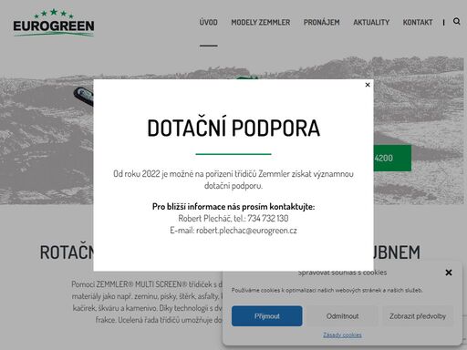rotační třídičky zemmler® s dvojitým bubnem na třídění různých materiálů, např. zeminu, písky, štěrk, asfalty, komposty, štěpku, stavební suť...