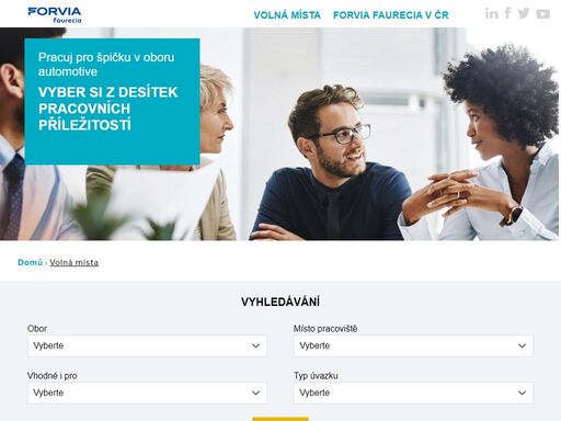 chcete pracovat pro forvia faurecia česká republika nebo doporučit místo svým známým? navštivte sekci kariéra, kde jsou všechna aktuální volná pracovní místa.