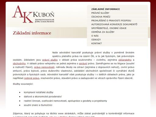 ak kuboň - advokátní kancelář judr. lukáše kuboně