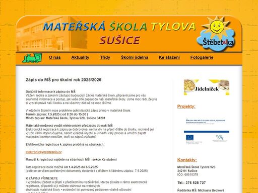 mateřská škola tylova sušice