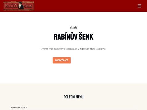 denní nabídka menu, rozvoz, živá muzika, každý týden akce.