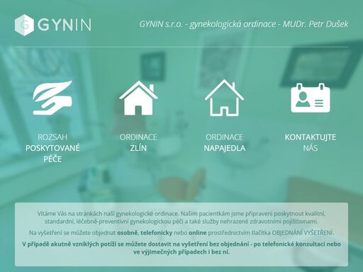v naší gynekologické orginaci jsme připraveni našim pacientkám poskytnout kvalitní, standardní, léčebně-preventivní gynekologickou péči a také služby nehrazené zdravotními pojišťovnami.