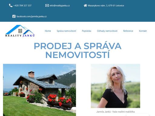 realitní kancelář s osobním přístupem a letitými zkušenostmi. jsme specialisté na správu, odhady, prodej a pronájem nemovitostí. díky našim zkušenostem a osobnímu přístupu pomáháme klientům dosáhnout jejich cílů na realitním trhu. nabídka nemovitostí naše služby proč si vybrat reality janků? reality janků je váš spolehlivý partner v oblasti správy nemovitostí, odhadů cen, prodeje a pronájmu nemovitostí.s osobním přístupem a letitými zkušenostmi