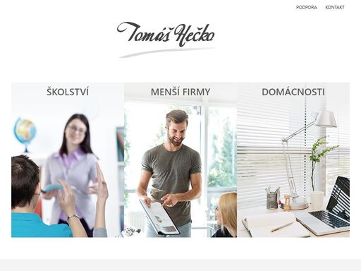 tomáš hečko - nabídka služeb v oblasti informačních technologií pro oblast školství, menších firem a domácnosti.