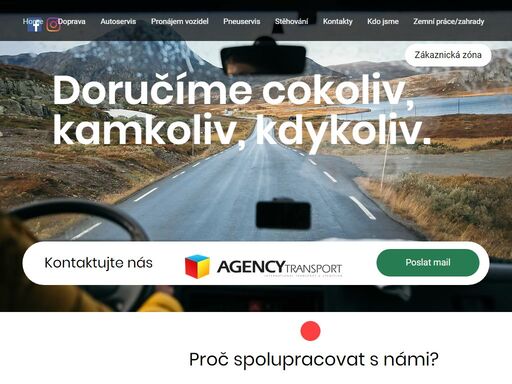 jsme agency transport, doprava je pro nás základ již od roku 1999, jsme tu pro vás také i když potřebujete stěhování, pneuservis nebo jen pronájem vozidla. 