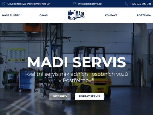 kvalitní servis nákladních i osobních vozů v postřelmově. kompletní příprava na stk, plnění klimatizací.