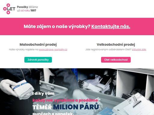 firma olet nabízí kvalitní ponožky, punčocháče, župany za dobré ceny, ve vysoké kvalitě. v sortimentu jsou jak pánské ponožky, tak dámské župany, dětské punčocháče a módní doplňky.