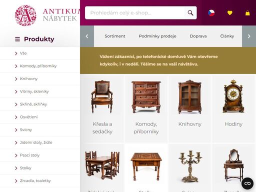 prodáváme ?starožitný nábytek a starožitnosti? ze zemí jako je francie, holandsko, anglie a mnoho dalších zemí za co nejlepší ceny.