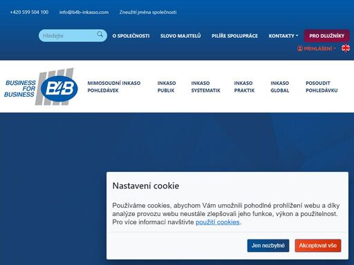 b4b inkasso poskytuje služby v oblasti inkasa pohledávek, vymáhání pohledávek a správy pohledávek.