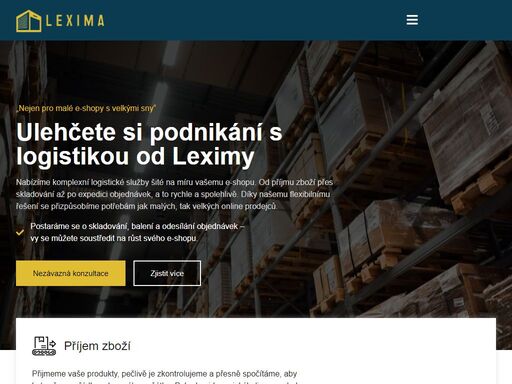 logistika pro e-shopy bez starostí! lexima zajistí skladování, balení i rychlé doručení, abyste se mohli věnovat růstu svého podnikání.