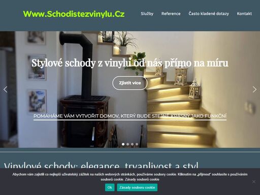 schody z vinylu: elegance, trvanlivost a styl. zakázková výroba schodiště z vinylu s důrazem na detail. pokládka podlah a schodů z vinylu.